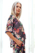 Haut en soie "Fishnet Floral" Jane